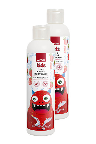 AVON Kids 2 si 1 Arada Çocuklar İçin Çilek Kokulu Banyo ve Vücut Yıkama 200 M...