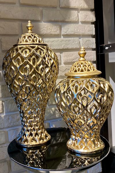 LAMEDORE 40-50 cm Double Cast King Cube Vase