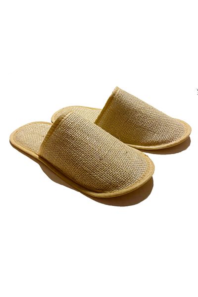 Chochili Φυσικές Παντόφλες Ξενοδοχείου (10PAIRS) Ύφασμα γιούτας
