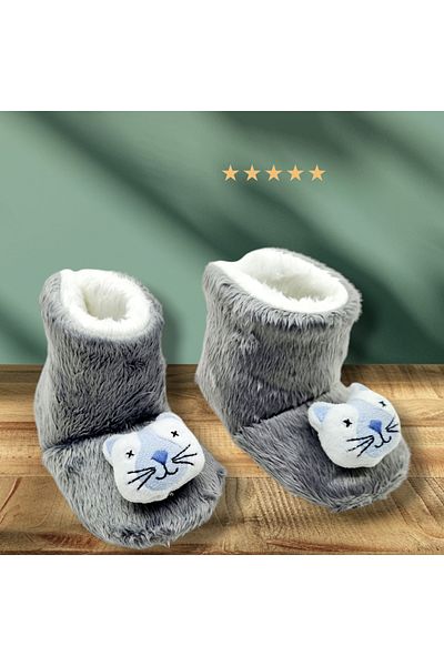 Çağrı Store Slippers Inside and Outside Soft Anti-Slip Figured Kindergarten Nursery Home Boots