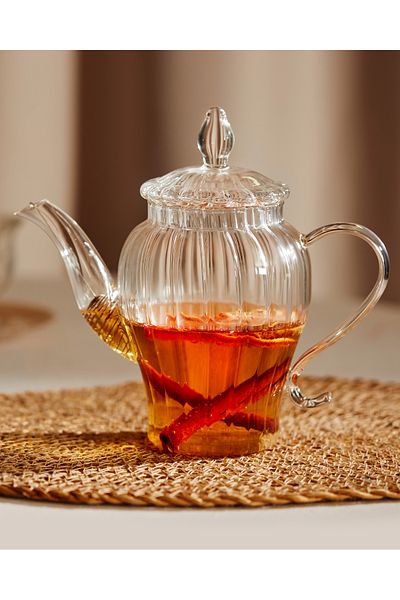 Madame Coco Versay 600ml Borosilicate Glass Teapot - with Steel Filter