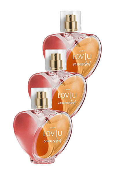 AVON Lov U Connected + Lov U Klasik Kadın Parfüm EDP 50ml + Lovider Cep Aynası