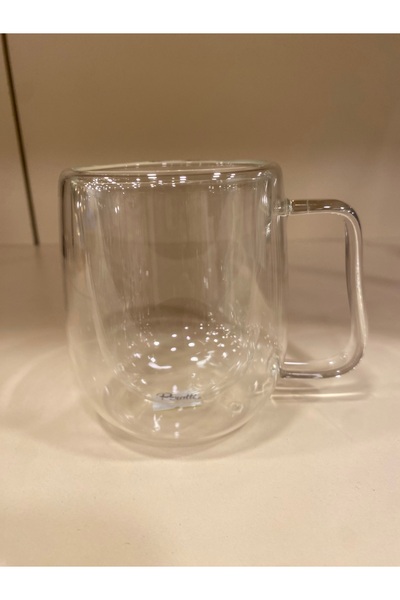 PLUS HOME KUPA ÇİFT CIDARLI CAM 300 ML BÜYÜKBOY MODEL 1
