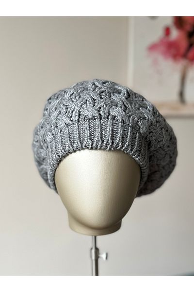 Amor Center Painter Model Knitted Soft Knitwear Winter Beret