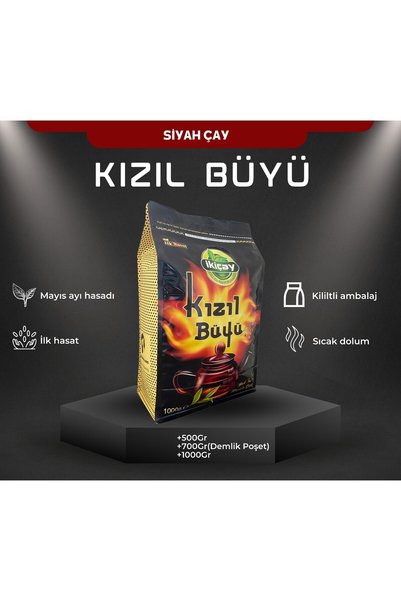 ikiçay Kilitli Ambalaj Kızıl Büyü Çayı (SİYAH ÇAY)- 1kg