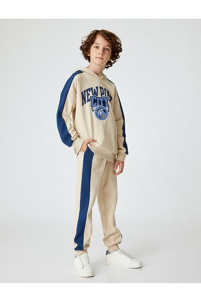Koton Tepláky Color Blocked Jogger - Zvýšená bavlna