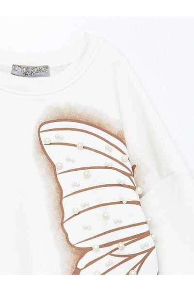 Little Star Girl's Butterfly Sweatshirt