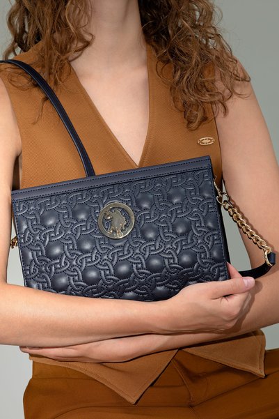 U.S. Polo Assn. Navy Blue Women's Arm Bag - 50280402 -vr033