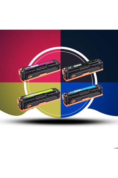 PLT Hp Cf540a (203A) / Canon Crg-054 Crg-067 Muadil Toner Set