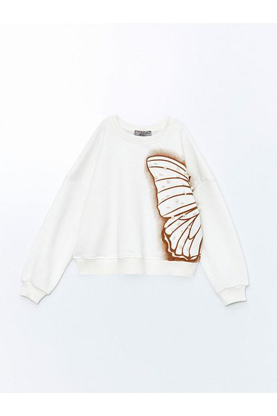 Little Star Girl's Butterfly Sweatshirt