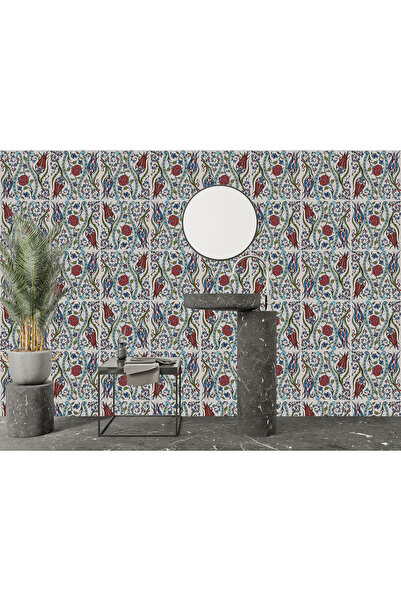 Home lale motifli çini desen resmi poster duvar kağıdı