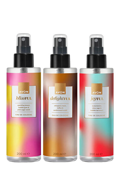 AVON Joyful Delightful Toffee ve Blissful Kolonya Paketi