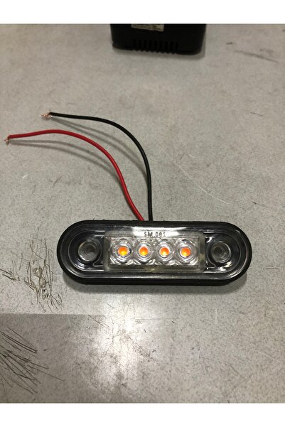 Universal 10 Adet Parmak Led Fristom Tipi Led Turuncu 12/24 Volt Kır Otomotiv
