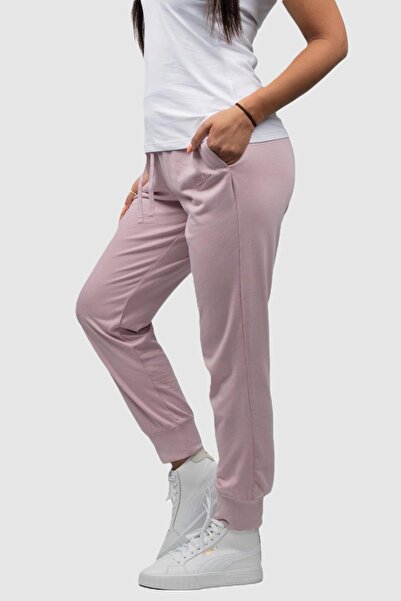Nike Sportswear Essential Standart Fit Jersy Pants Ince Rahat Kalıp Pembe Eşofman Altı