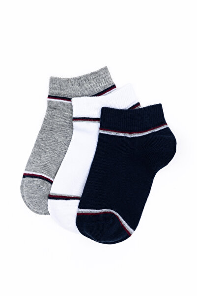 U.S. Polo Assn. Erkek Çocuk 3'lü Patik Çorap 50281735-VR033