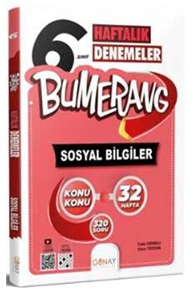 Günay Yayınları Günay Yayınları 6. Sınıf Bumerang 32 Haftalık Sosyal Bilgiler...