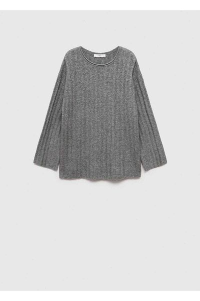 MANGO Woman Ribbed Knitwear Sweater