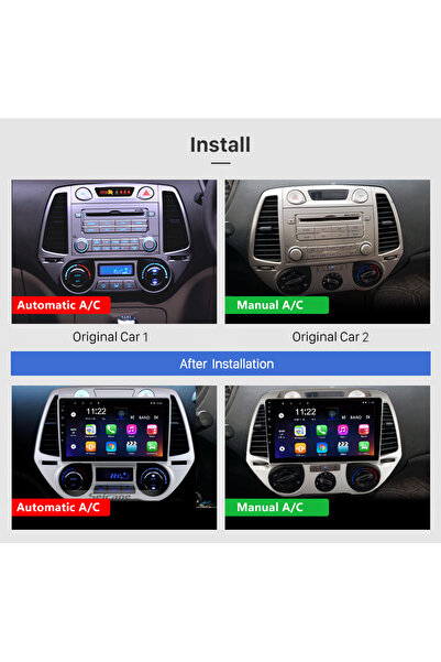 Navigold HYUNDAI İ20 2008-2014 MULTİMEDYA NAVİGASYON USB KAMERA CARPLAYER