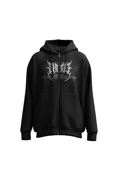 Shout Υπερμεγέθη κουκούλα με φερμουάρ Baphemoth Unisex