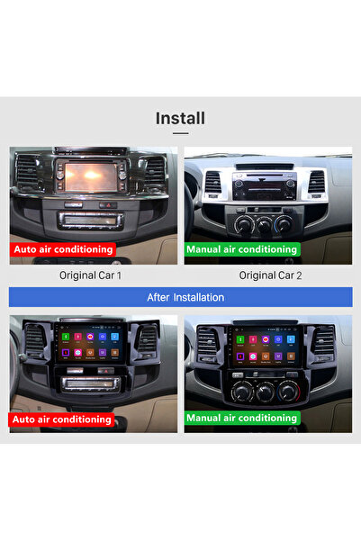 Navigold TOYOTA HILUX A/C 2008-2014 MULTİMEDYA NAVİGASYON USB KAMERA CARPLAYER 6 RAM