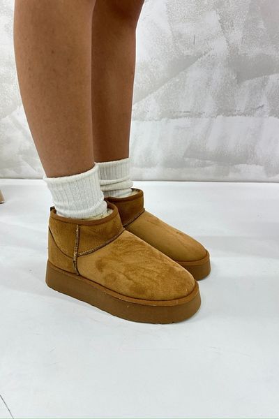 inizio Tan Fur Γυναικείες Μπότες GD50