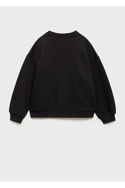 MANGO Kids Cotton sweatshirt with embroidery detail