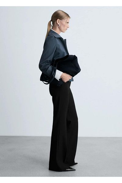 MANGO Woman Spanish Leg Pants with Pockets