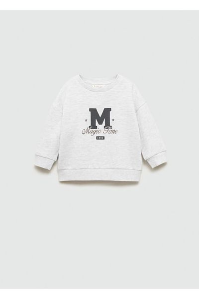 MANGO Baby Βαμβακερό φούτερ με σχέδιο