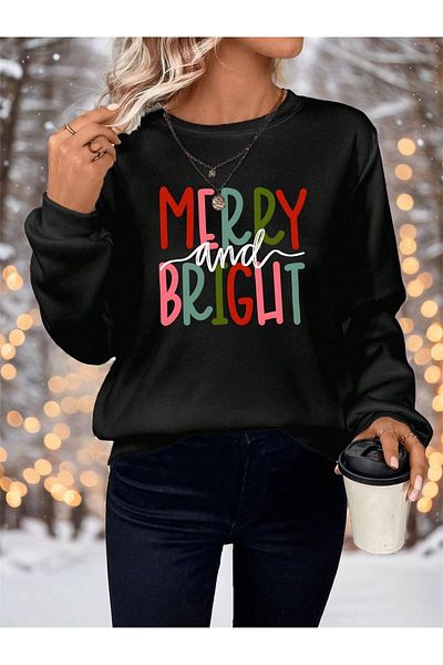 Pink Sky Unisex Oversize Sweatshirt - Christmas Merry and Bright 1 Hoodie