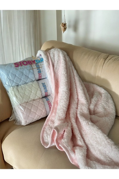 Story Jacquard Baklava Welsoft Baby Blanket