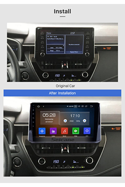 Navigold TOYOTA COROLLA 2019+ MULTİMEDYA NAVİGASYON USB KAMERA CARPLAYER 6 RAM
