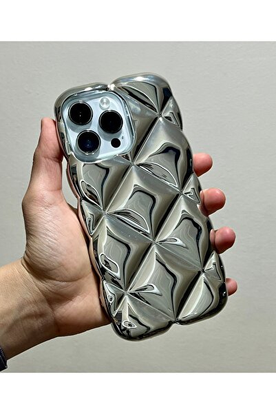 HYPERSOFT Iphone 14 Pro (6.1 inç) Uyumlu Hologramlı Prizma Baklava Desen Lux ...