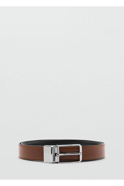 MANGO Man Leather Belt