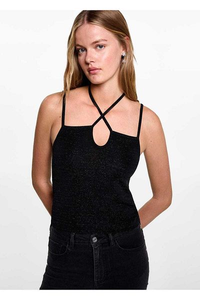 Mango Teen Textured Lureks Knitwear Blouse