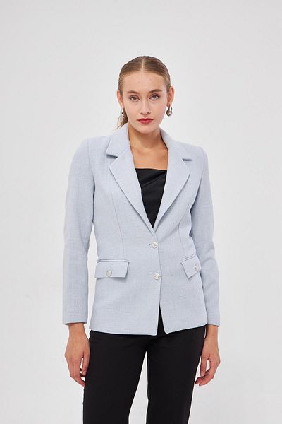 LOVELF Jachetă scurtă din tweed cu detaliu cu nasturi