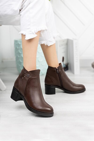 Diego Carlotti Hakiki Deri Günlük Kadın Bot/Bootie