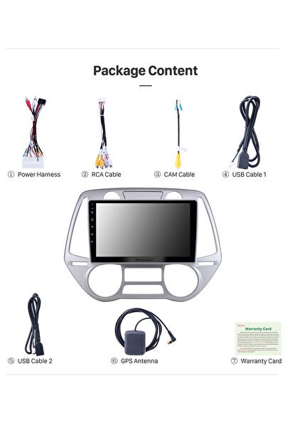 Navigold HYUNDAI İ20 2008-2014 MULTİMEDYA NAVİGASYON USB KAMERA CARPLAYER