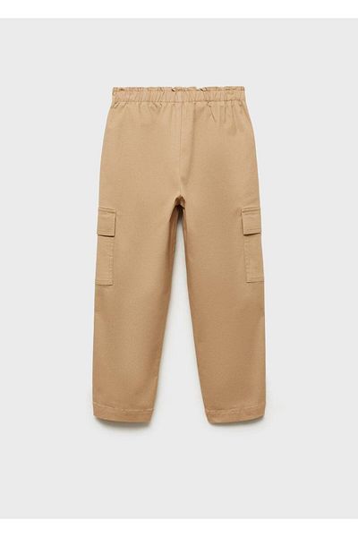 MANGO Kids Πλισέ παντελόνι cargo