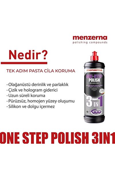 Menzerna One-Step Polish 3in1 Tek Adım Pasta Cila Koruma - 1 lt