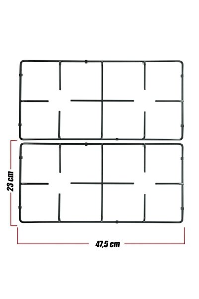 KGPart Ocak Izgara Takımı 47,5 X 23 Cm - 2 Adet, Arçelik & Beko Ile Uyumlu
