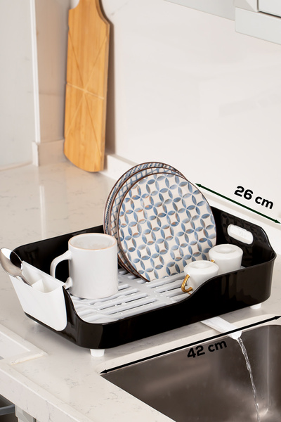 Porsima AKL-060 Lüks Tabaklık Bulaşıklık-Yönlendirilebilir Su Akıtma Kanallı ...