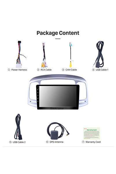 Navigold HYUNDAI ACCENT ERA 2009-2011 MULTİMEDYA NAVİGASYON USB KAMERA CARPLAYER 6 RAM