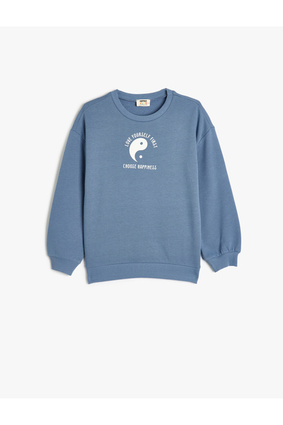 Koton Kız Çocuk Sweat 5wkg10097ak Mavi