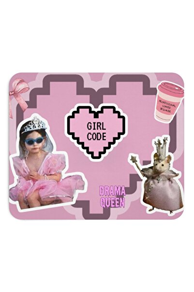 waals Girl Code Tasarımlı Gamer Oyuncu Bilgisayar MousePad Yumuşak Dokulu Bilgisayar Aksesuarı