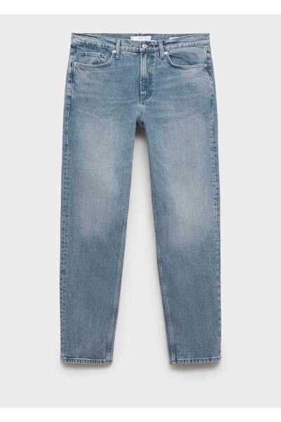 MANGO Man Eskitilmiş Görünümlü Regular Kesim Jean