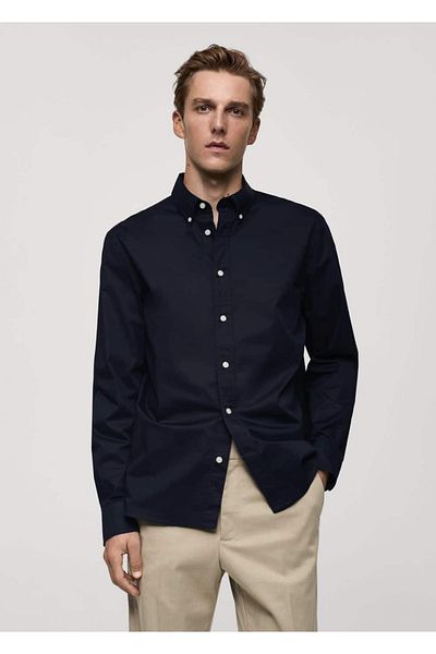 MANGO Man Regular Fit Cotton Shirt