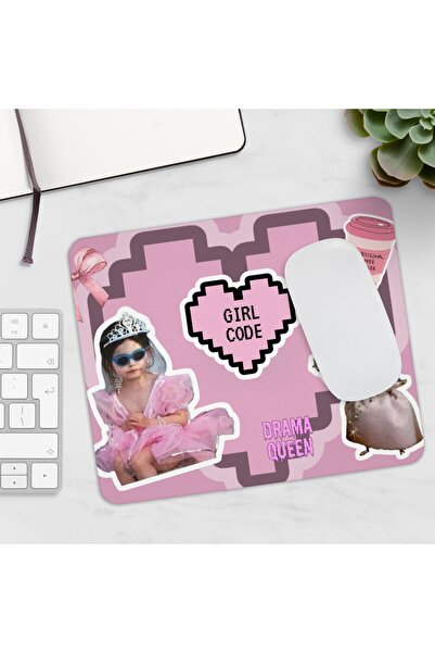 waals Girl Code Tasarımlı Gamer Oyuncu Bilgisayar MousePad Yumuşak Dokulu Bilgisayar Aksesuarı