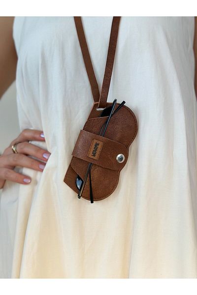 wearme حافظة نظارة مع حزام للرقبة وحامل للبطاقات