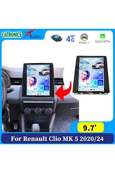 Navigold RENAULT CLIO 5 LOW 2020-2021 MULTİMEDYA NAVİGASYON USB KAMERA CARPLAYER 4 RAM