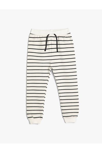 Koton Cotton Jogger Sweatpants - Waist Lace-up
